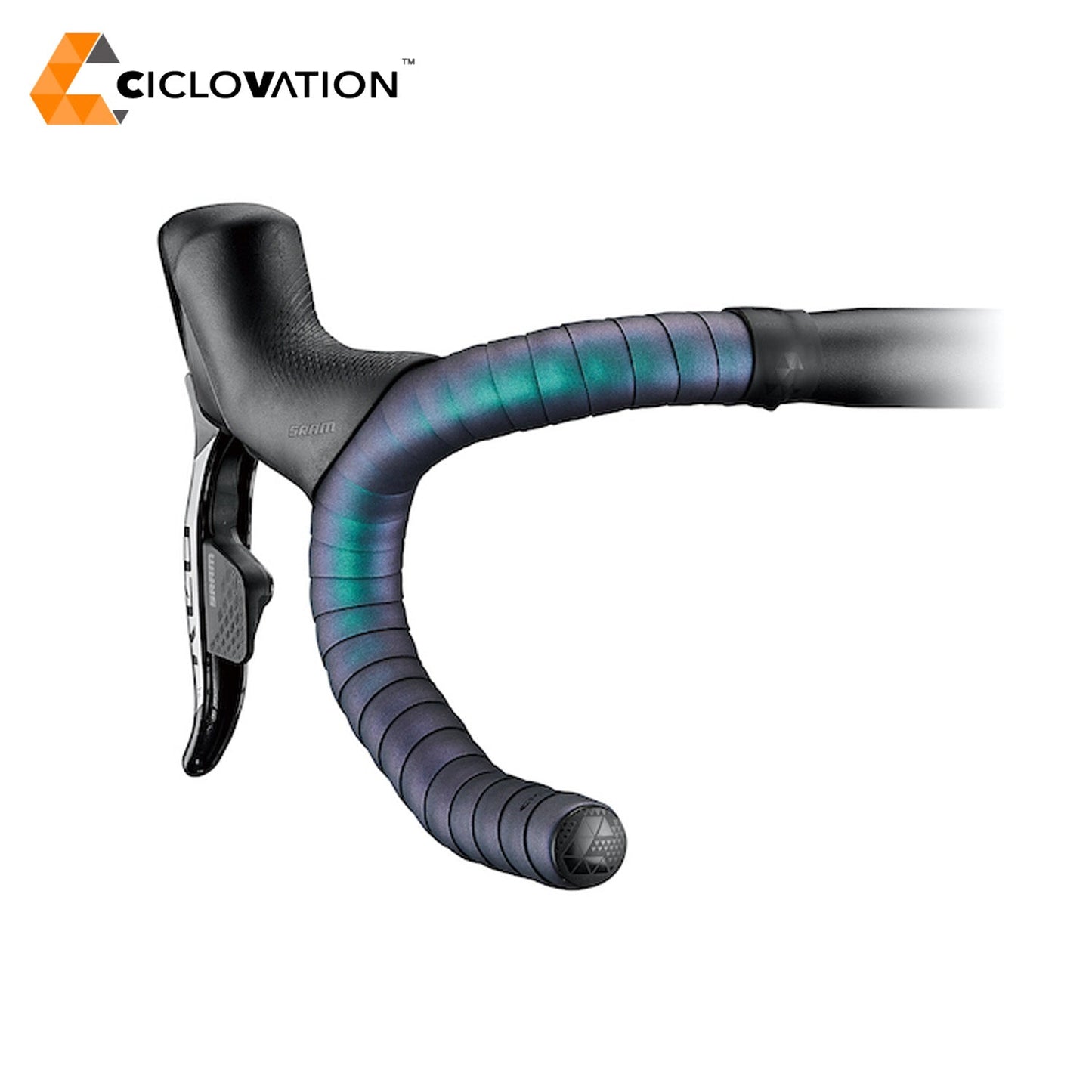 Ciclovation Advanced Poly Touch, Cosmic Haze Bar Tape - Emerald