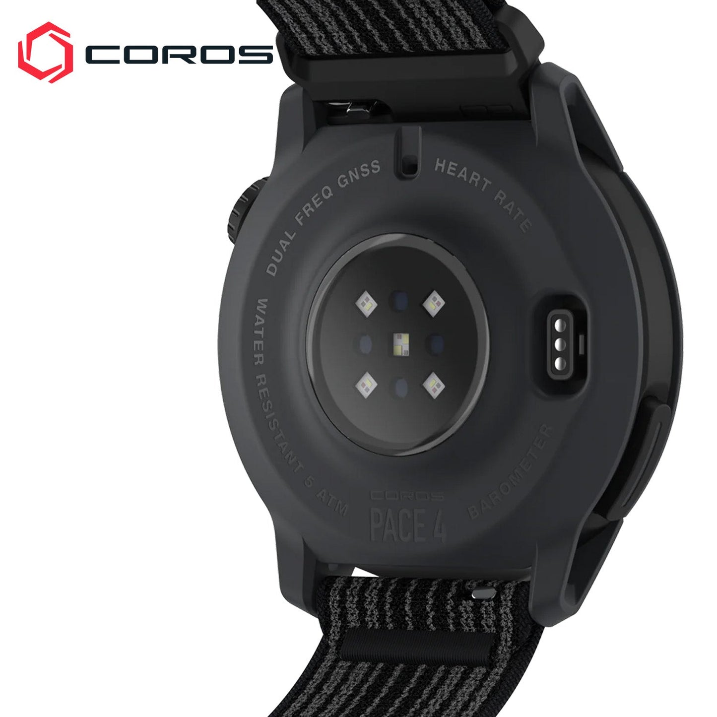 Coros PACE 4 GPS Running / Multi-Sport Watch - Nylon (Black)
