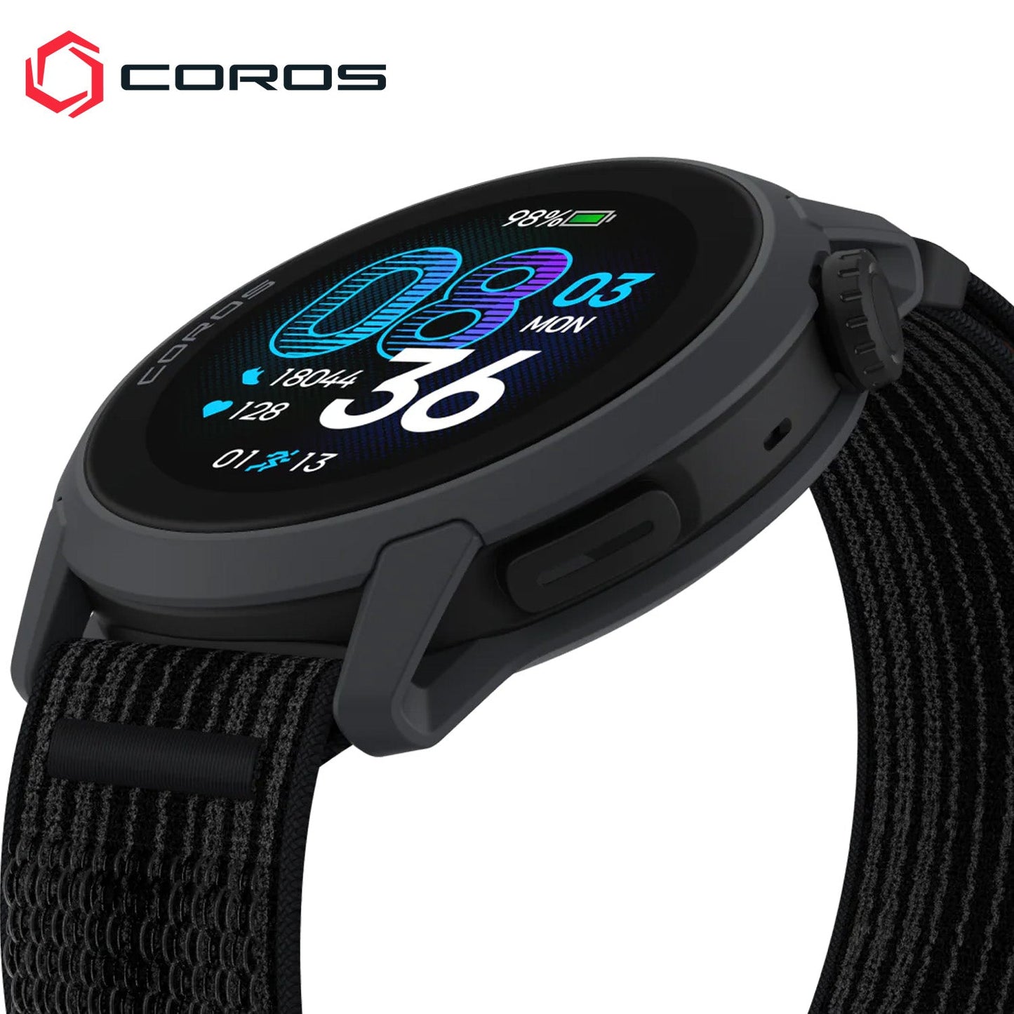 Coros PACE 4 GPS Running / Multi-Sport Watch - Nylon (Black)
