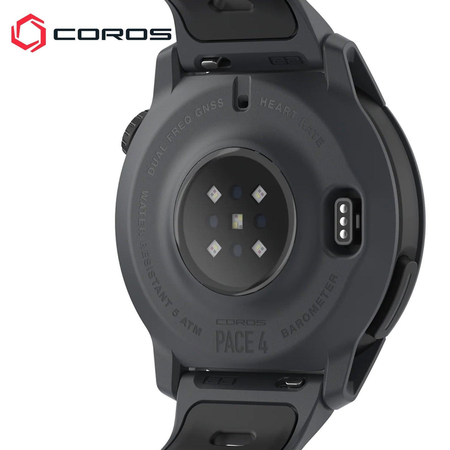 Coros PACE 4 GPS Running / Multi-Sport Watch - Silicone (Black)