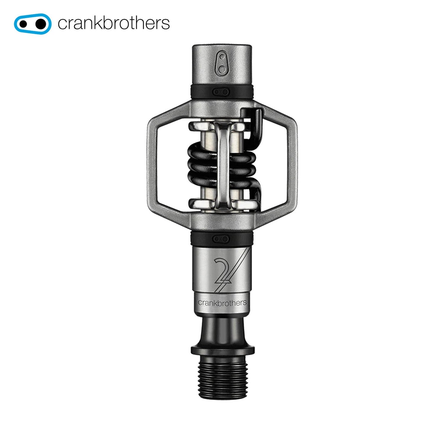 Crankbrothers Eggbeater 2 Clipless Cleat Pedal - Silver w/ Black Spring