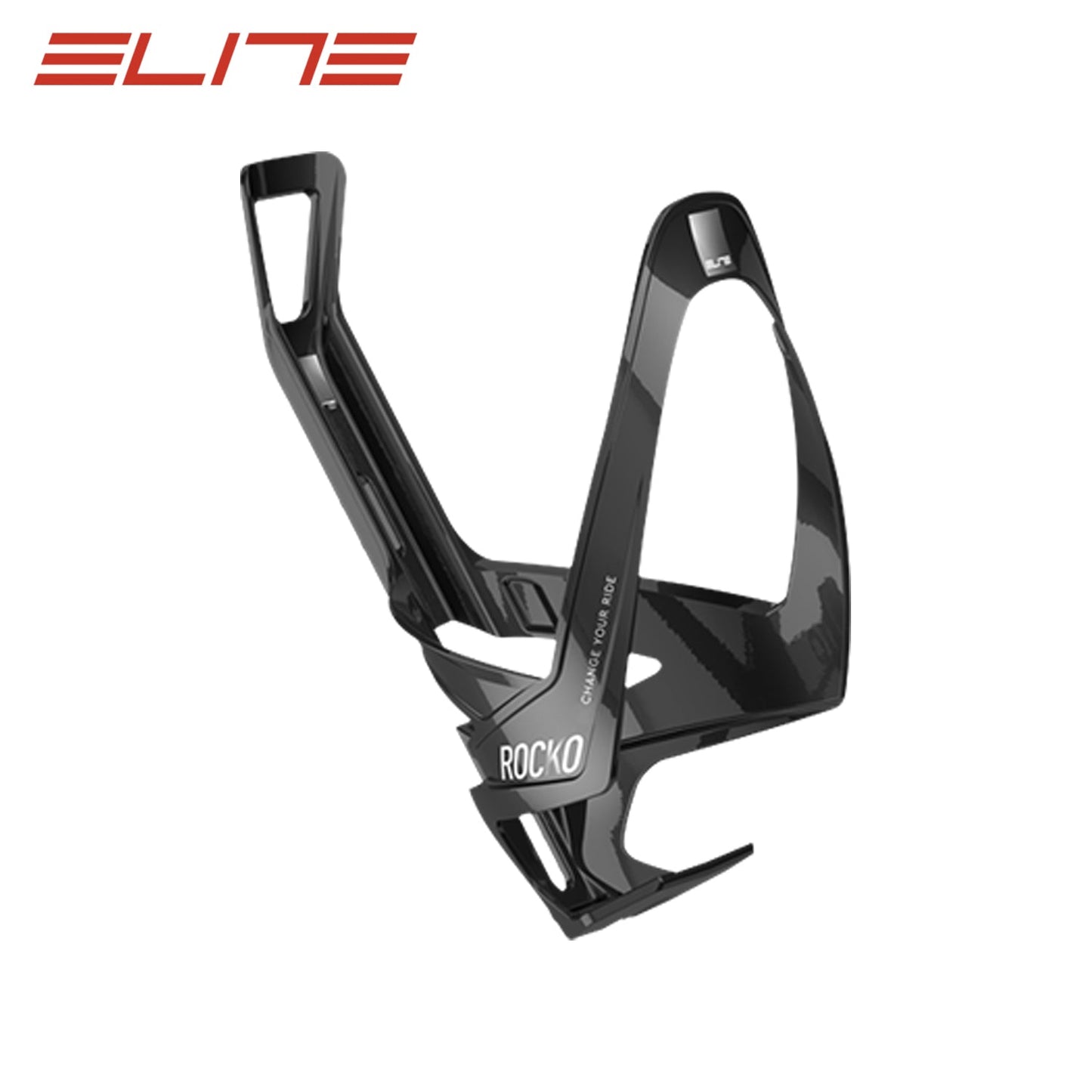 Elite Rocko Carbon Bottle Cage - Gloss Black