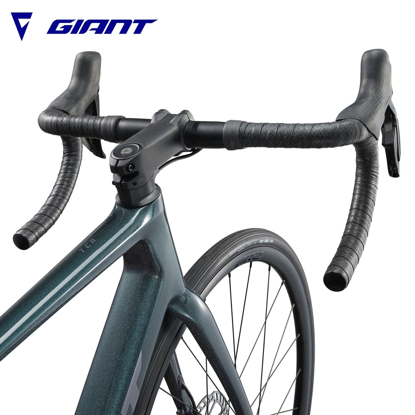 Giant TCR Advanced 1 KOM Advanced-Grade Composite Road, Race Bike Shimano 105 Di2 - Asphalt Green