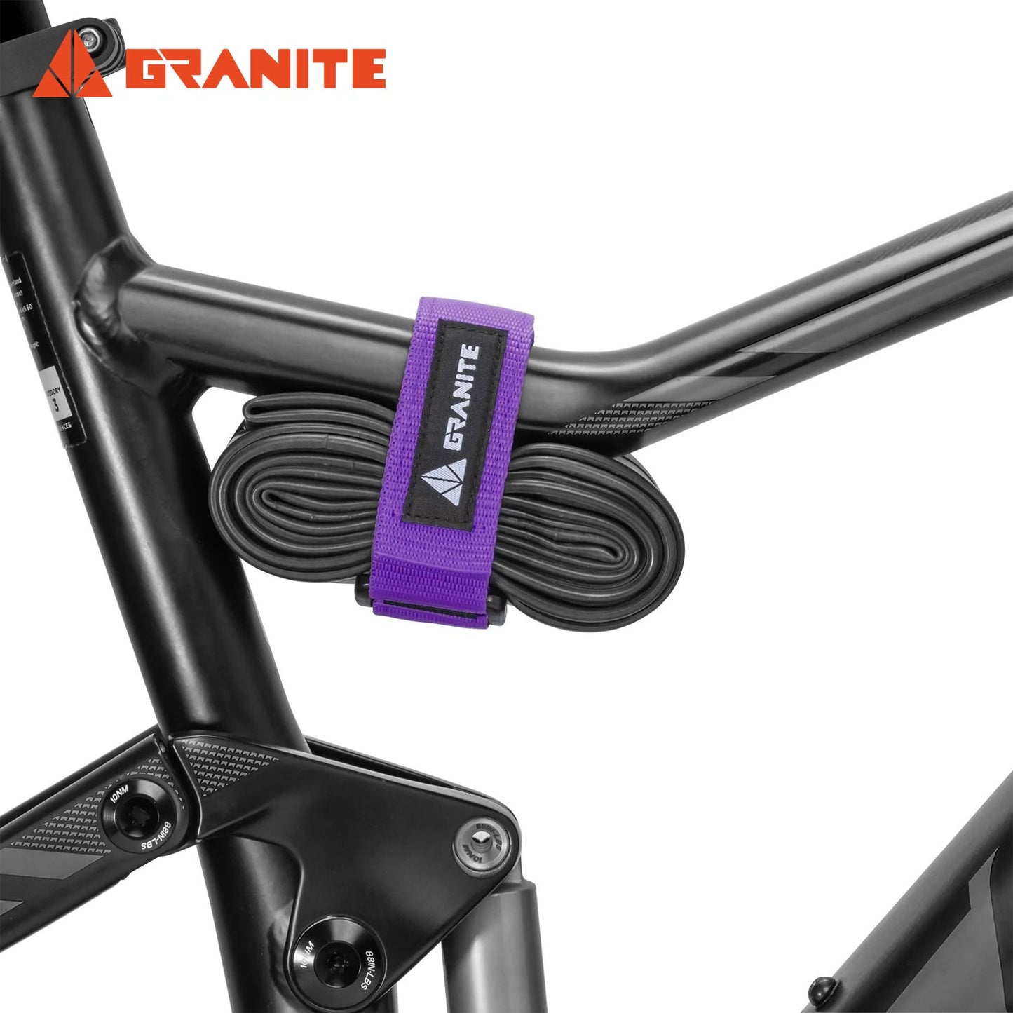 Granite Rockband Mountain Bike Frame Carrier Strap - Purple