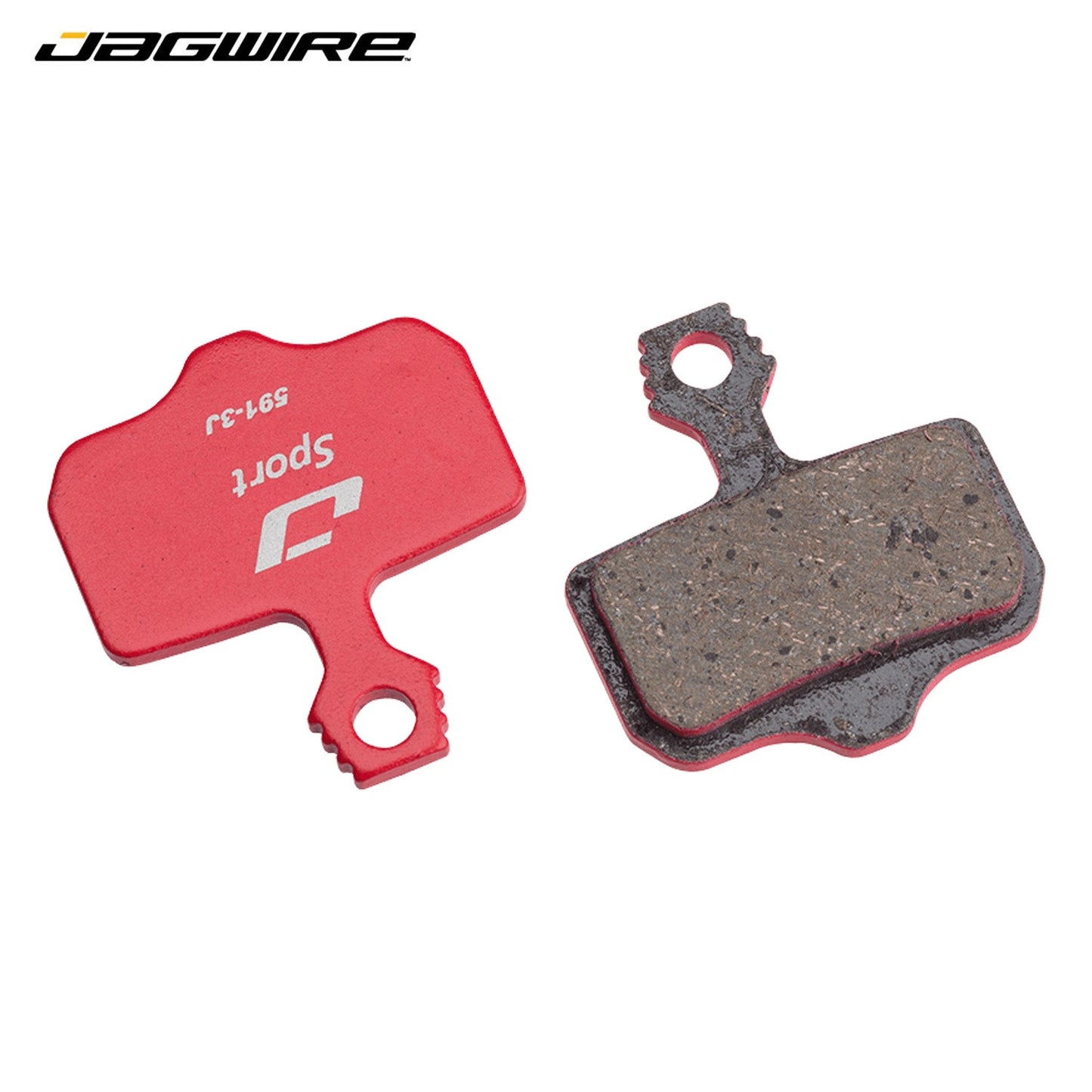 Jagwire Disc Brake Pad DCA079 MTB Sport Semi-Metallic - Red