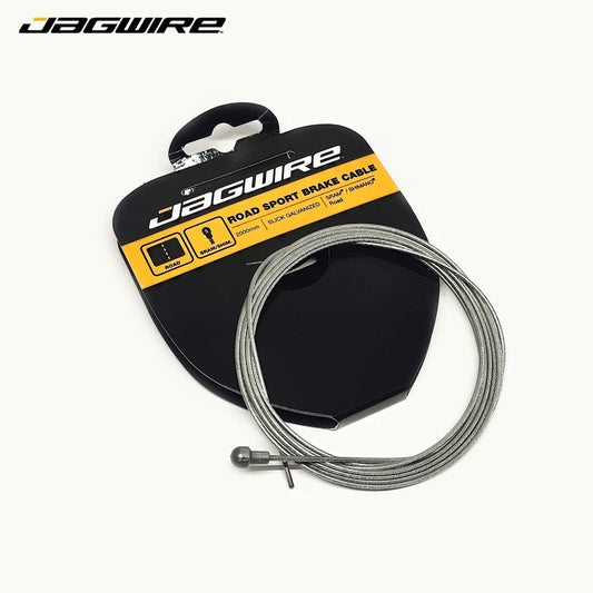 Jagwire Road Sport Brake Cable, Slick Galvanized - Black