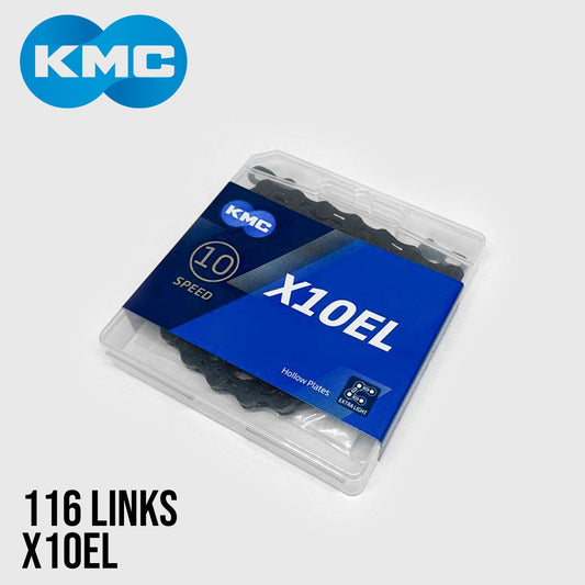 KMC X10EL Extra Light 10-Speed Bike Chain 116 Links - BlackTech