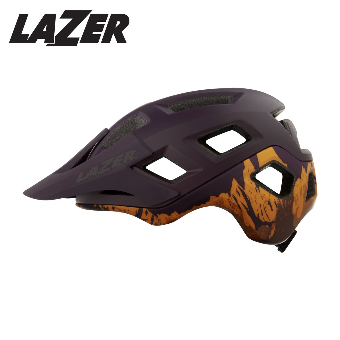 Lazer Coyote MTB Bike Helmet - Matte Mulberry Orange