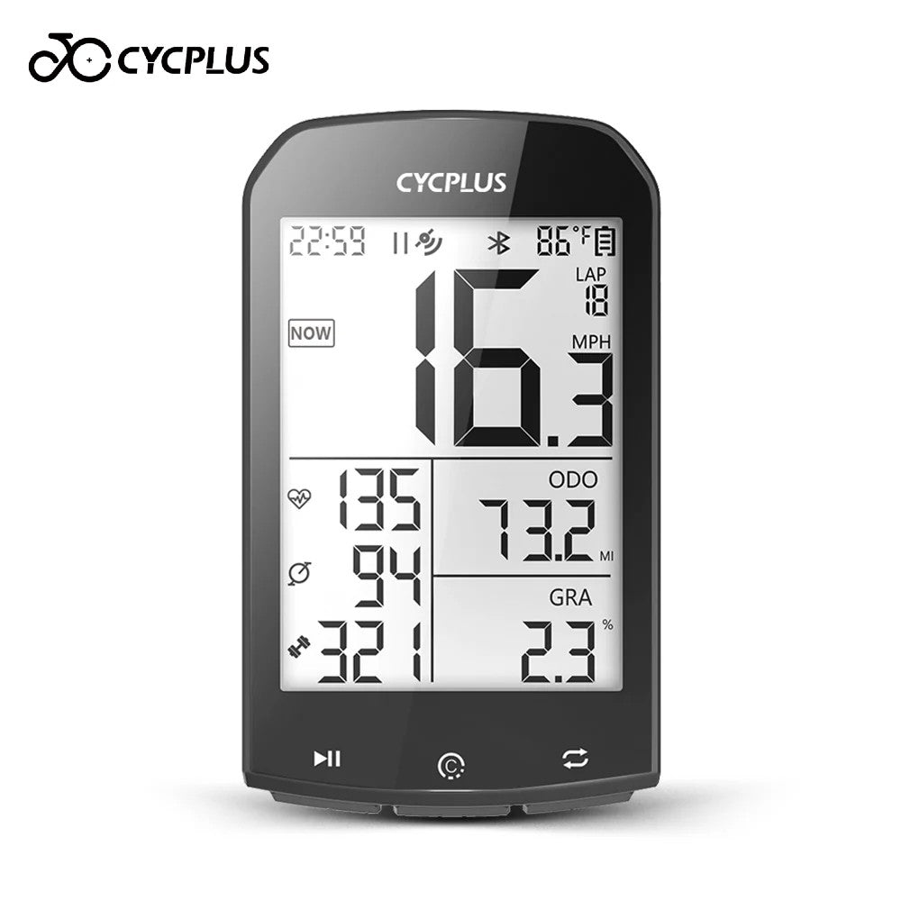 Cycplus M1 GPS Wireless Bike Computer (w/ Syncing)