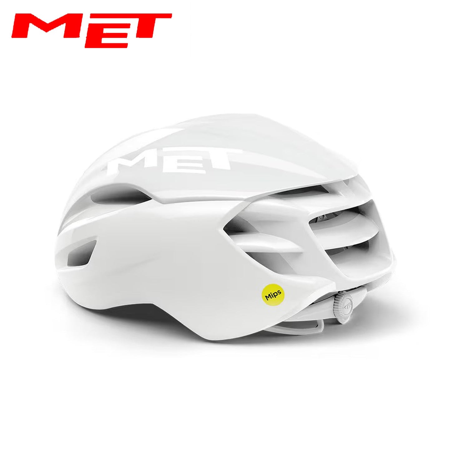 MET Manta Absolute White Ltd. Ed. MIPS Road Bike Helmet - Absolute White | Glossy