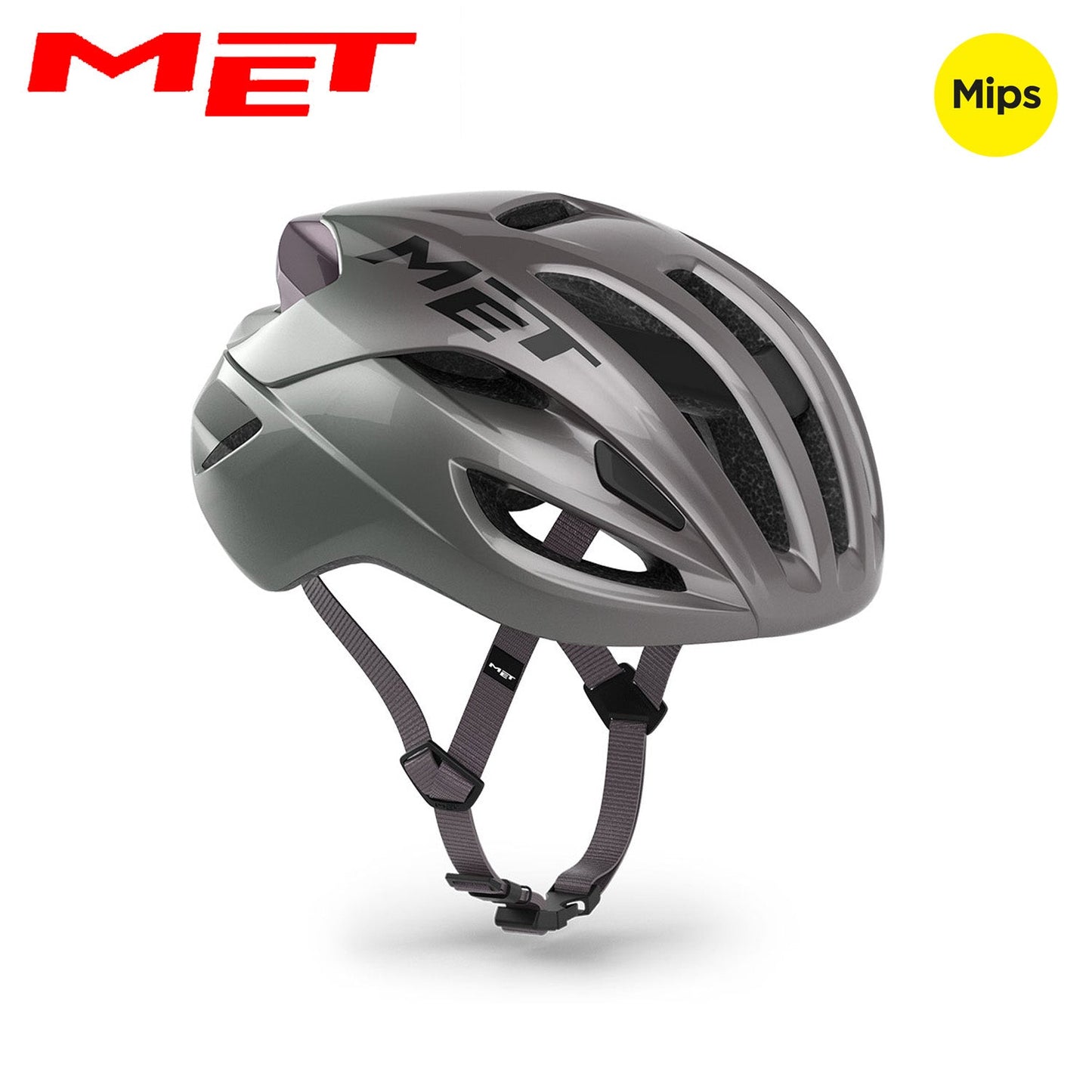MET Rivale MIPS Road Bike Helmet - Opal Gray | Glossy