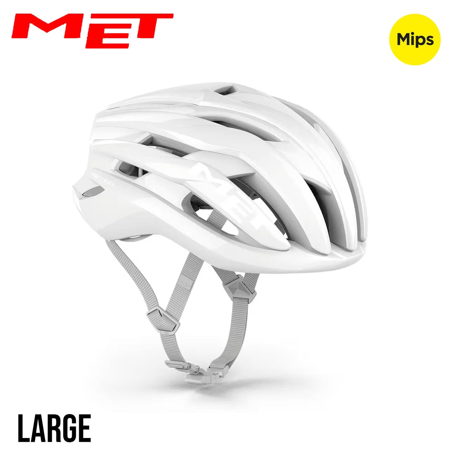MET Trenta Absolute White Ltd. Ed. MIPS Road Bike Helmet - Absolute White | Glossy