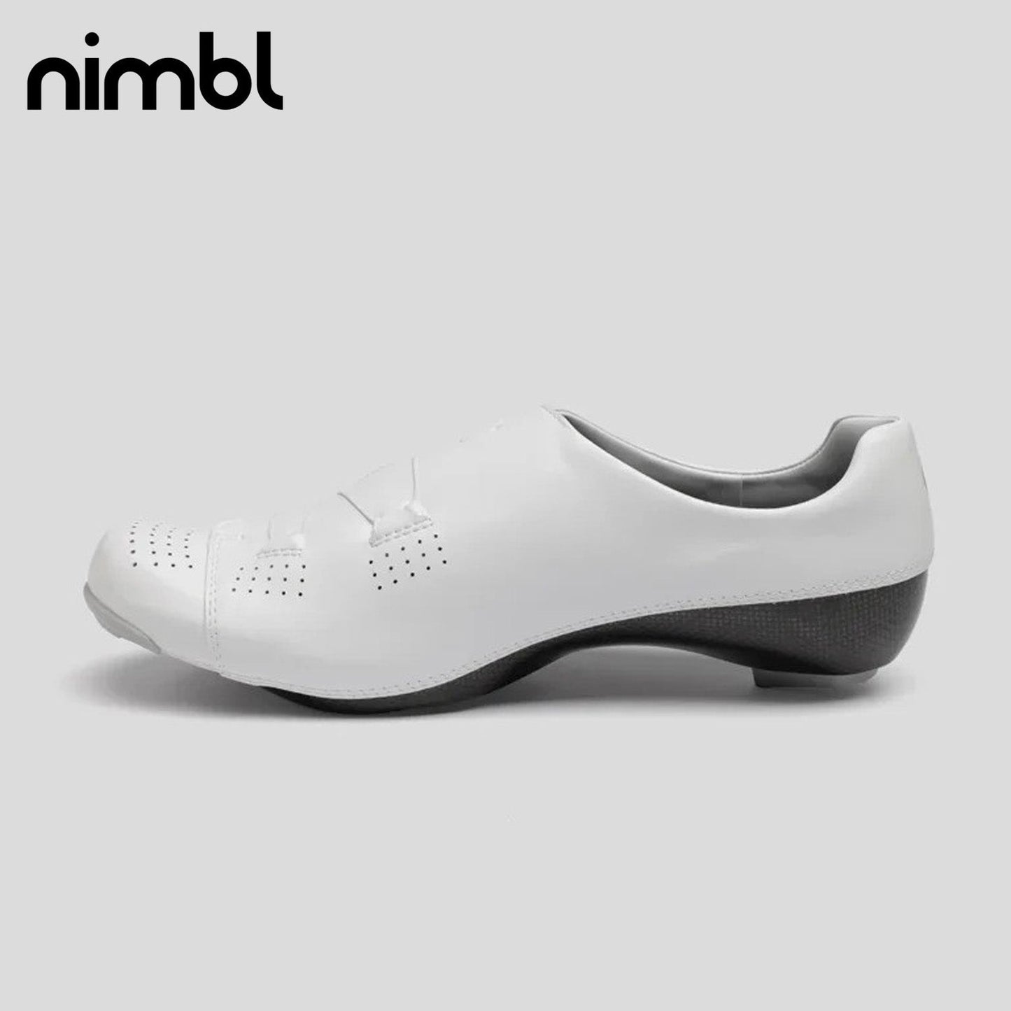 Nimbl Exceed Ultimate Glide Road Monocoque Carbon / BOA Li2 Cycling Shoes - White/Gold