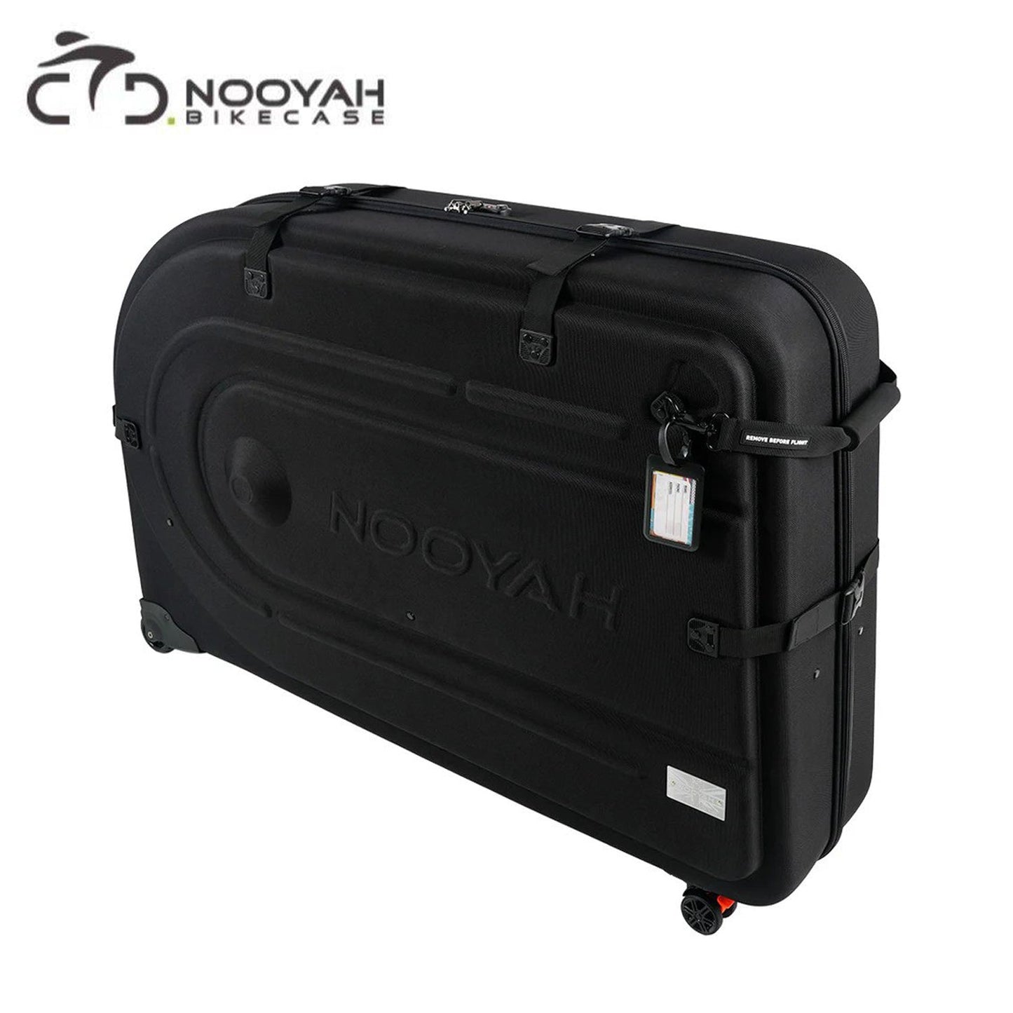 Nooyah BK004S EVA POD Bicycle Travel Hard Case w/ Wheels - Black