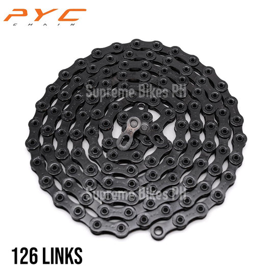 PYC P1201 12-Speed Light Chain Hollow Pins - Black