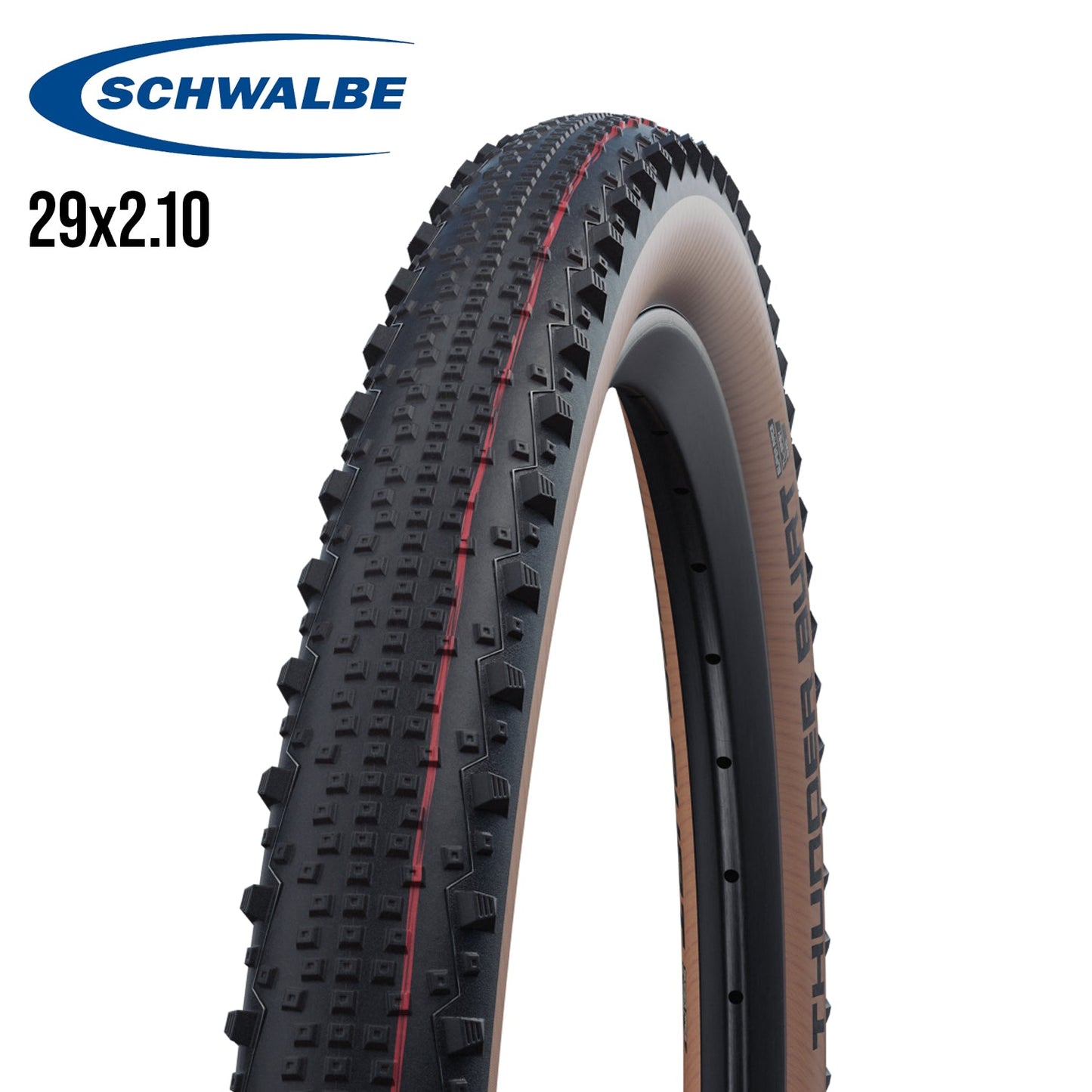 Schwalbe Thunder Burt Mountain Bike Tires ADDIX Speed Tubeless Evolution - Tan