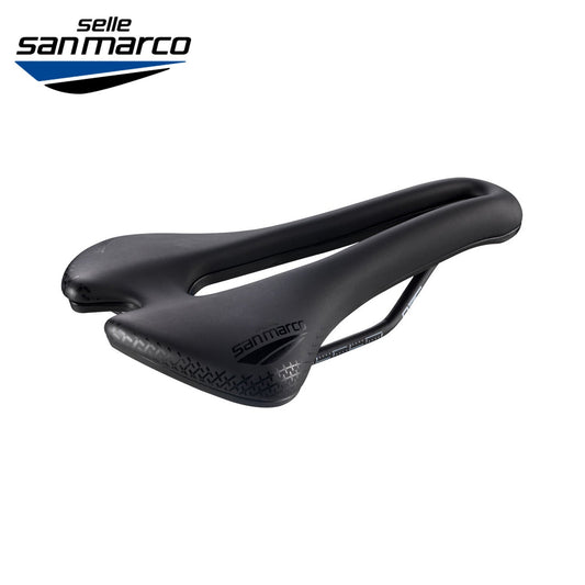 Selle San Marco Aspide Short Comfort Dynamic Road Gravel Saddle - Black