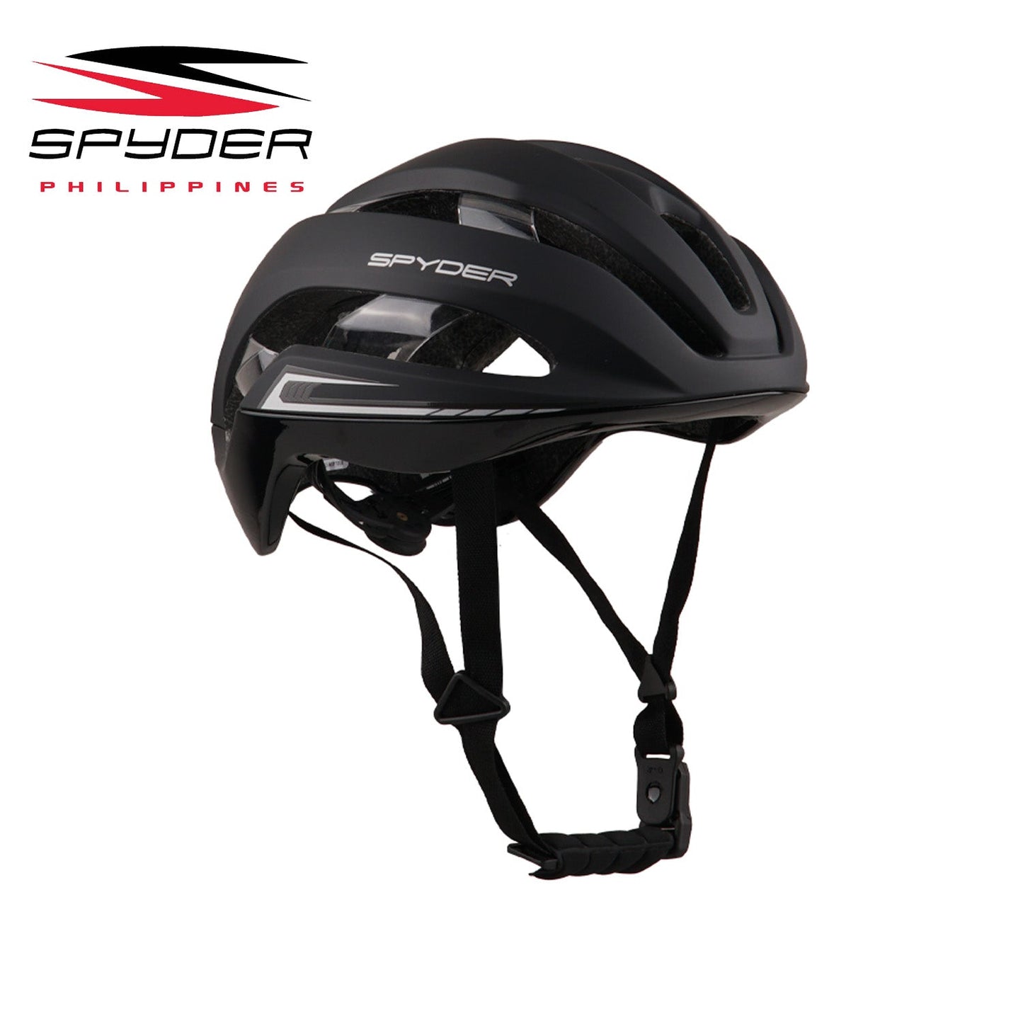 Spyder Fizix Road Bike Helmet with MagLock Ultra-Lightweight - Matte Black