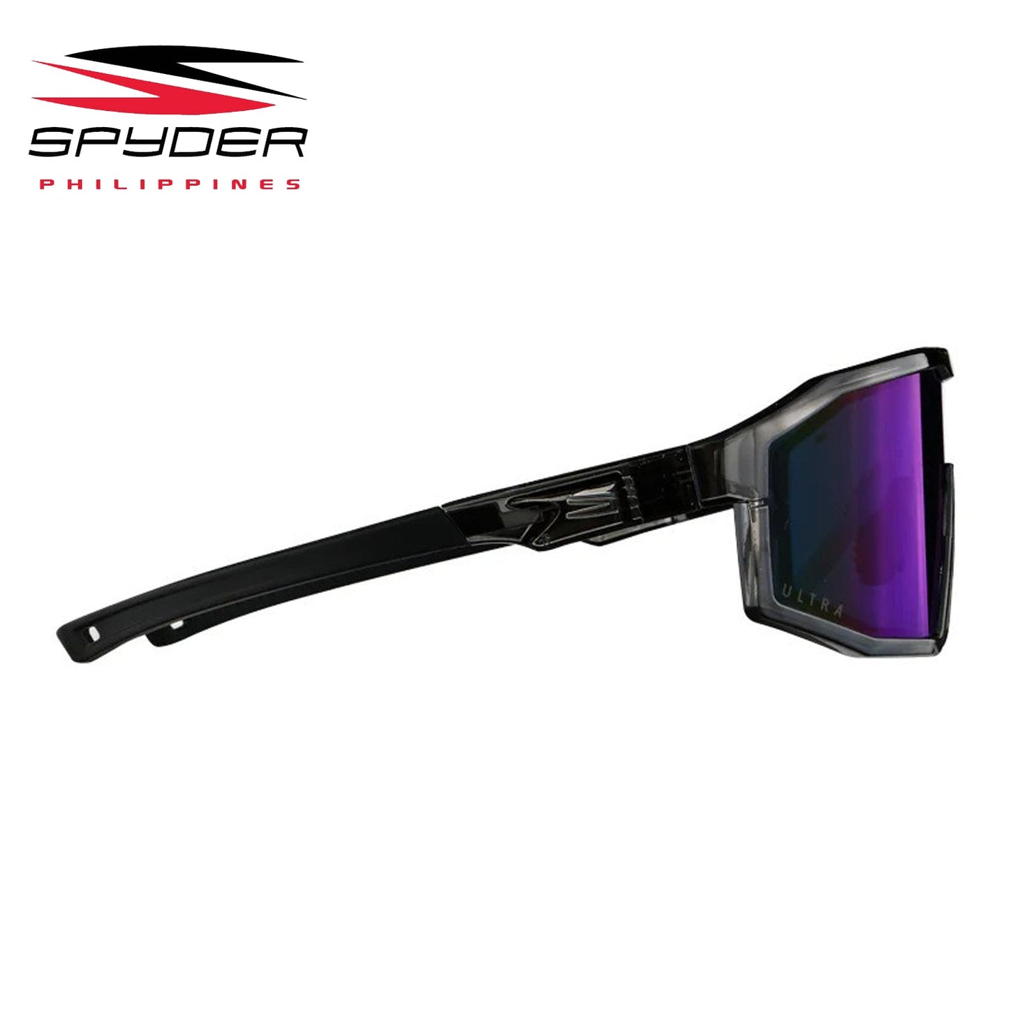 Spyder Craft (PCM) Polycarbonate Mirrored Performance Eyewear - 3S050 Shiny Crystal Grey