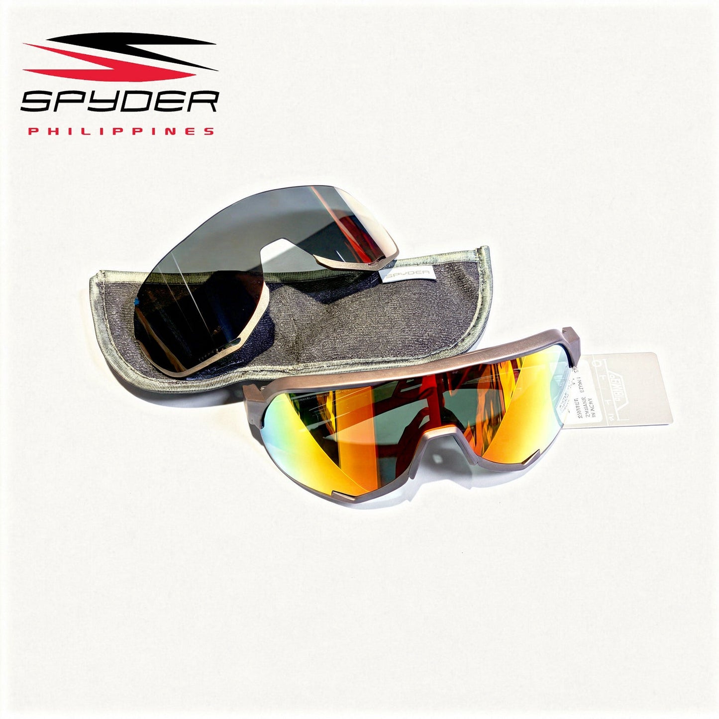 Spyder Tarmac (PCM) Polycarbonate Mirrored Performance Eyewear - 4S041 Matte Gray