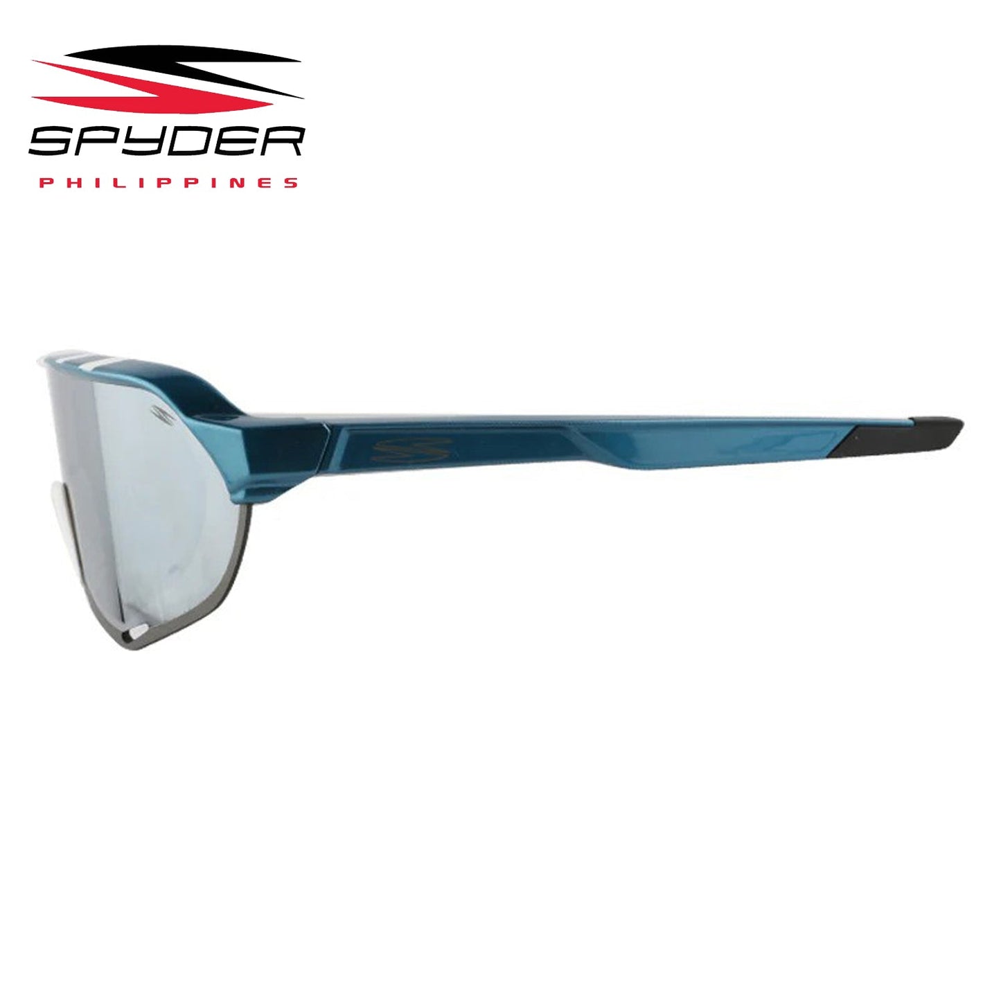 Spyder Tarmac (PCM) Polycarbonate Mirrored Performance Eyewear - 8S111 Shiny White/Blue