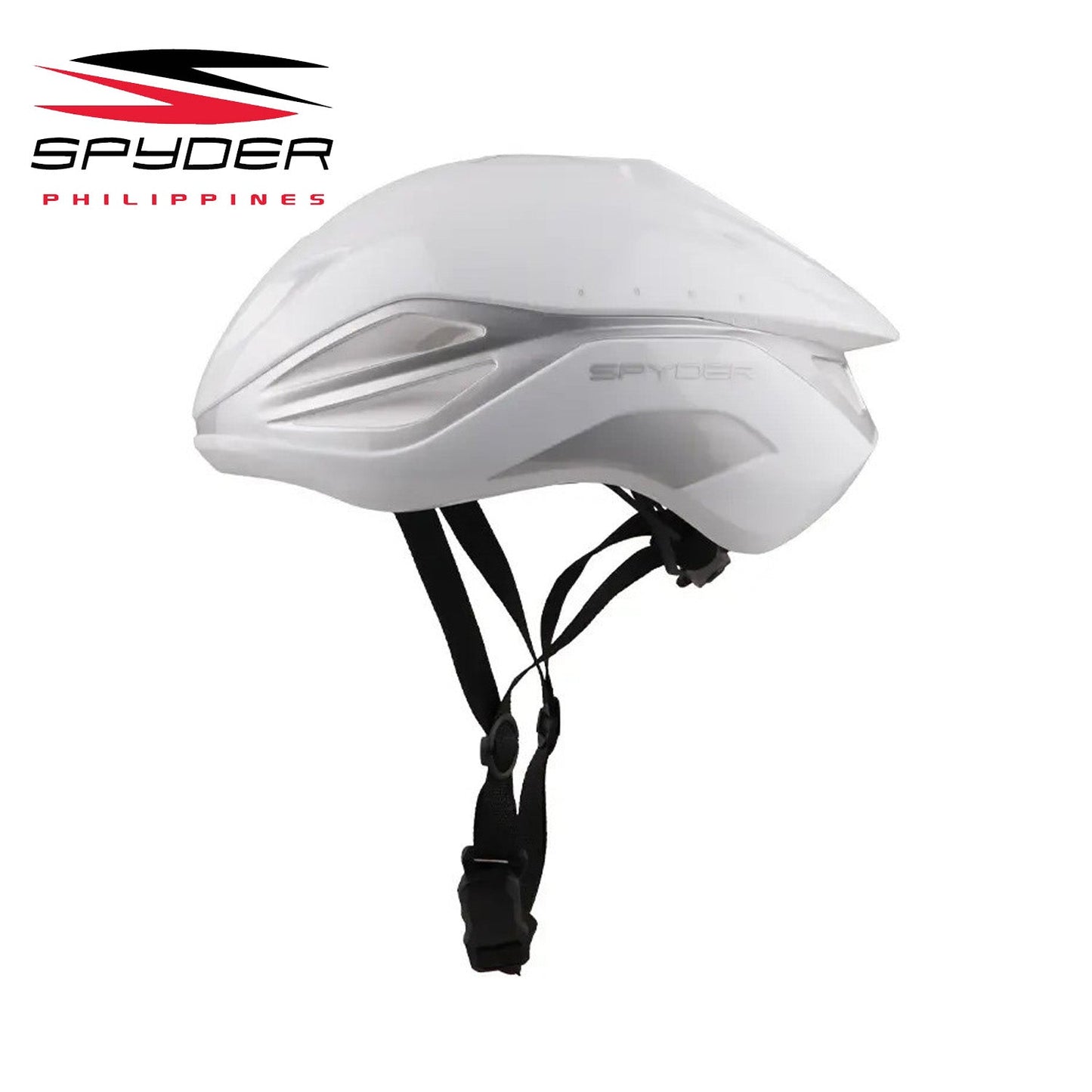 Spyder VELO II Ultra Lightweight Megaflow Road Bike Helmet - White / Silver
