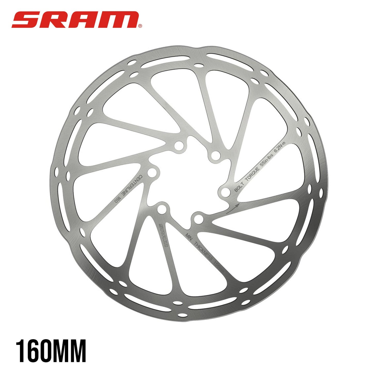 SRAM CenterLine Rotor, 6-Bolt Rounded