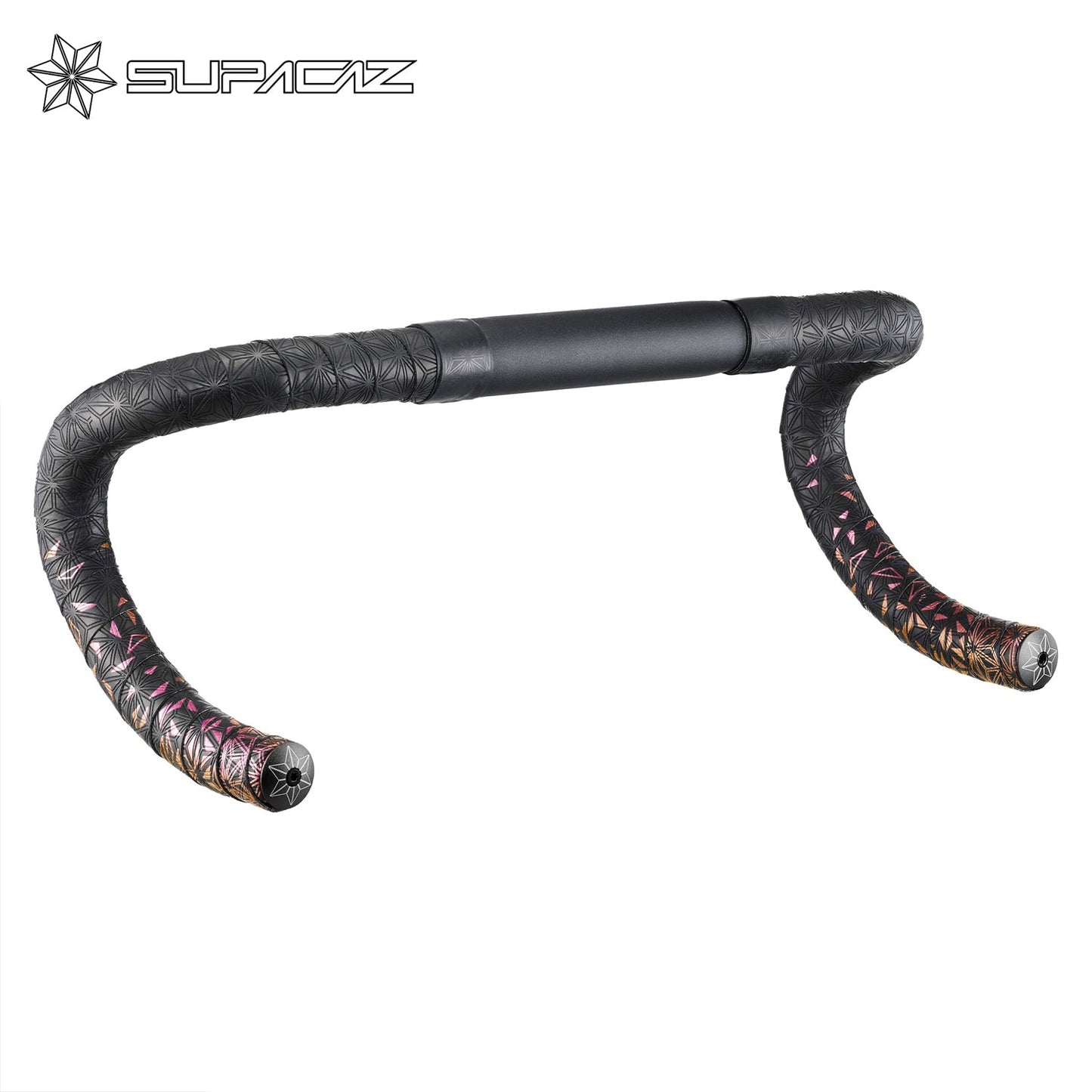 Supacaz Super Sticky Kush Star Fade Bar Tape - Fire Refractor