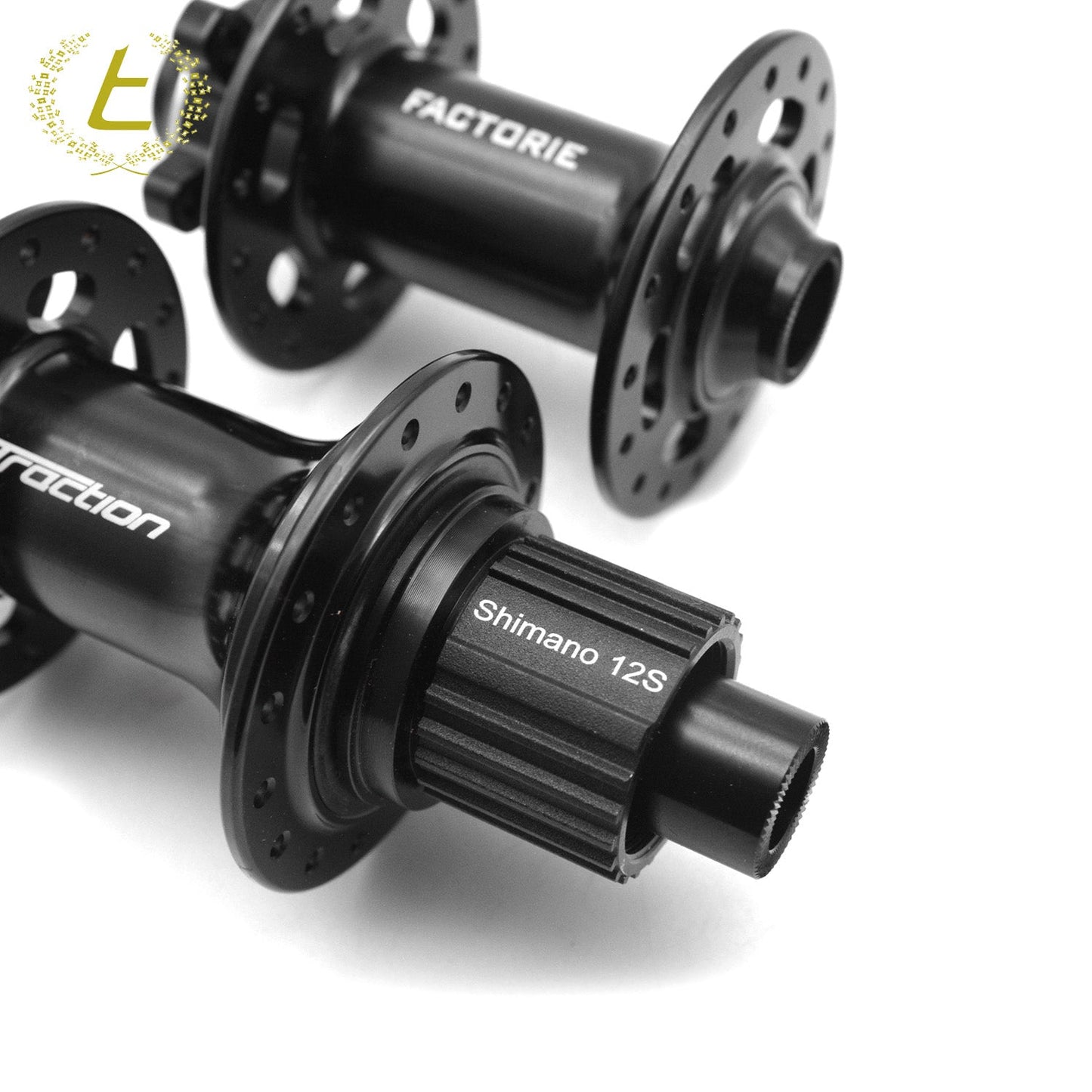 Traction Factorie Hub Set 12-Speed, 6 Pawls Microspline TA 32H - Black
