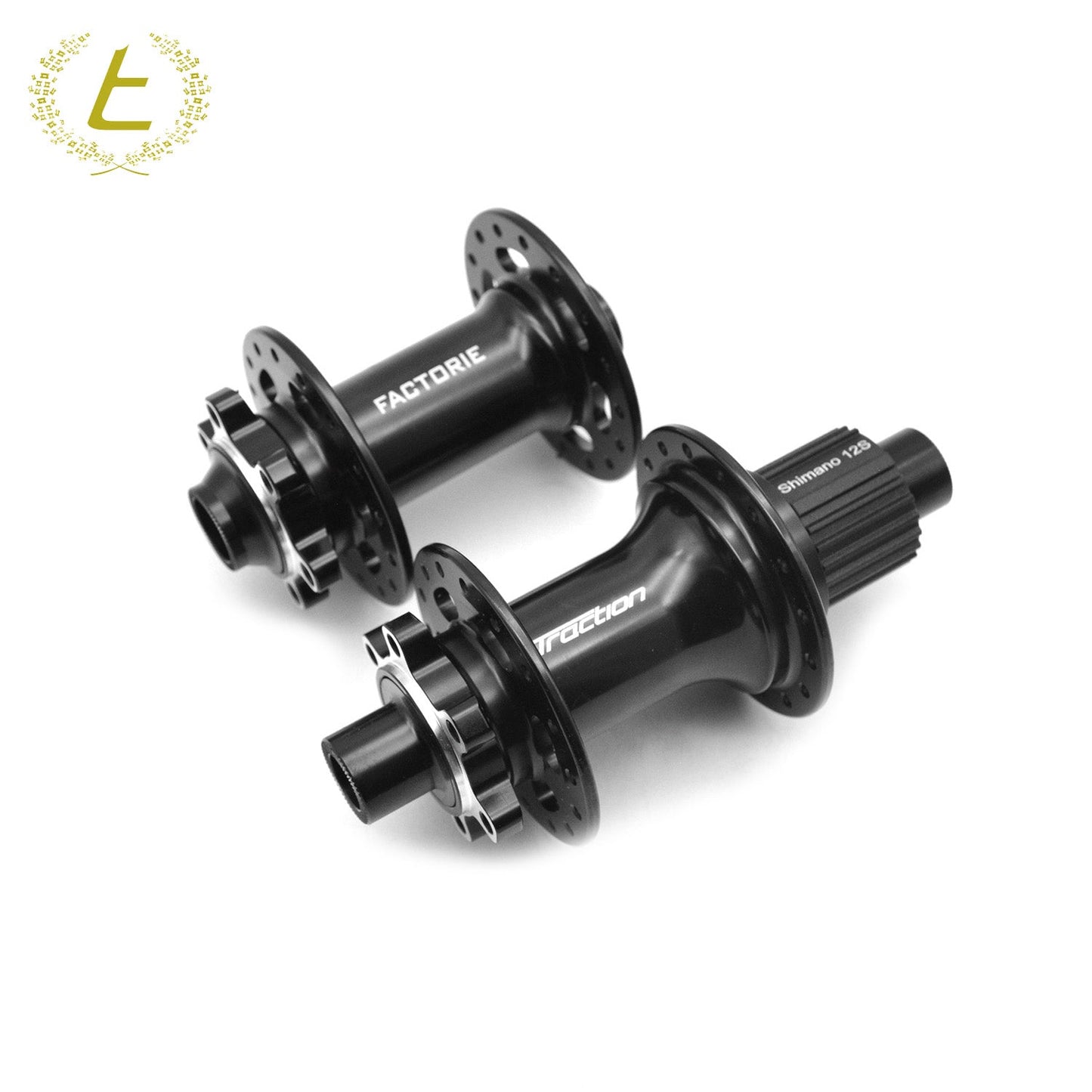 Traction Factorie Hub Set 12-Speed, 6 Pawls Microspline TA 32H - Black