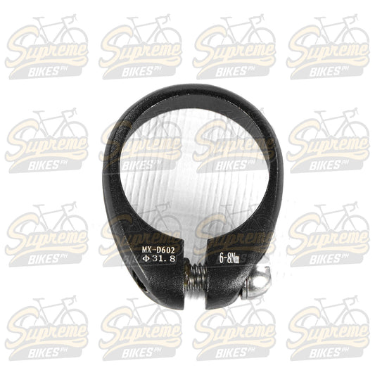 Traction C-02 Aluminum Seatpost Clamp, Bolt Type - Black