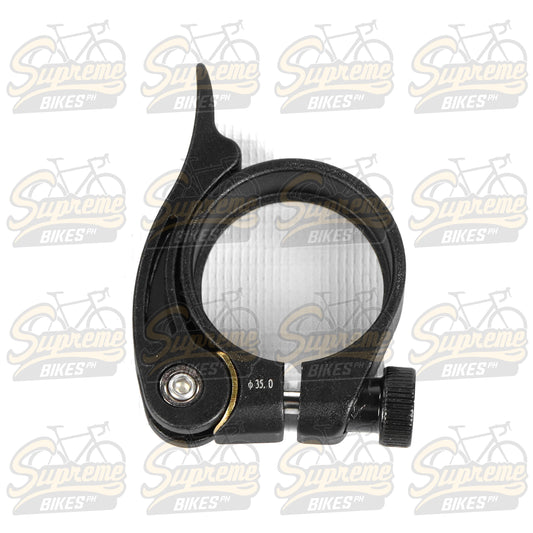 Traction C-23 Aluminum Seatpost Clamp, Quick Release - Black