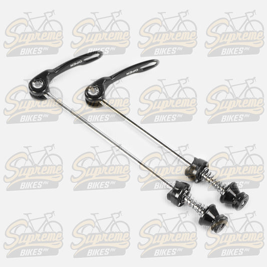 Traction Alloy Axle Quick Release Skewer Set (Front & Rear) - Black