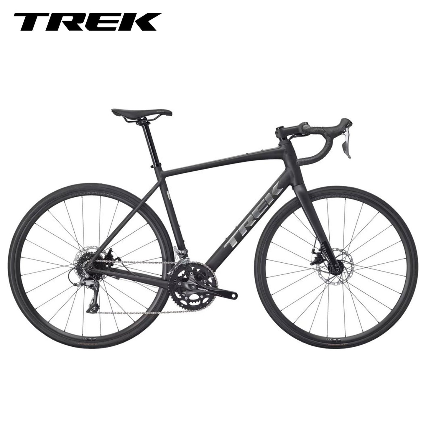 TREK Domane AL 2 Gen 4 Performance Road Bike - Matte Dark Star Black