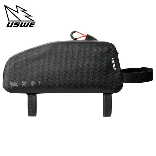 USWE Top Tube Bag Zippered Bikepacking Bag - Black