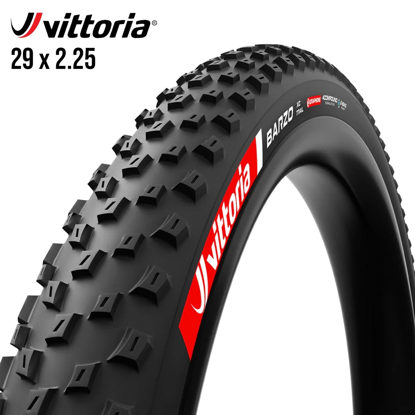 Vittoria Barzo XC Trail MTB 29er Tubeless-Ready Tire - Black