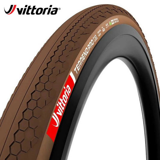 Vittoria Terreno Pro T10 Hardpack Gravel Race Tubeless-Ready Tire 700c - Natural Brown