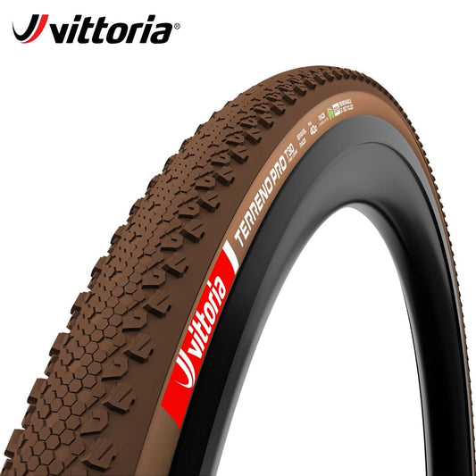 Vittoria Terreno Pro T30 Fine Loose Gravel Race Tubeless-Ready Tire 700c - Natural Brown