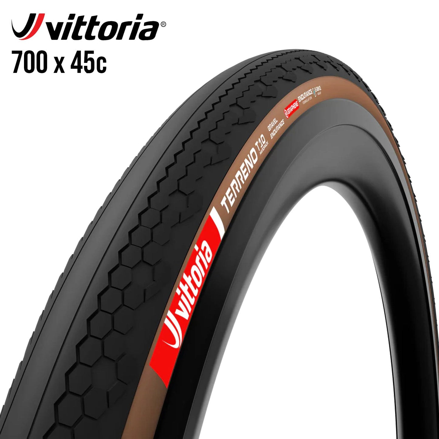 Vittoria Terreno T10 Hardpack Gravel Endurance Tubeless-Ready Tire 700c - Tan