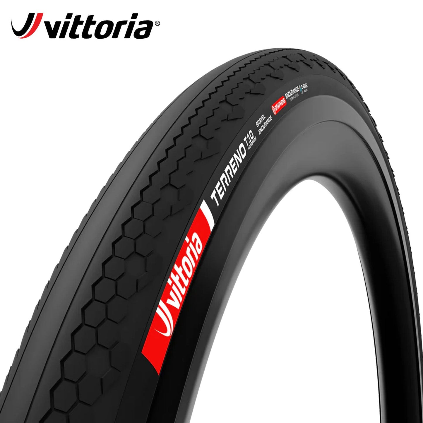 Vittoria Terreno T10 Hardpack Gravel Endurance Tubeless-Ready Tire 700c - Black