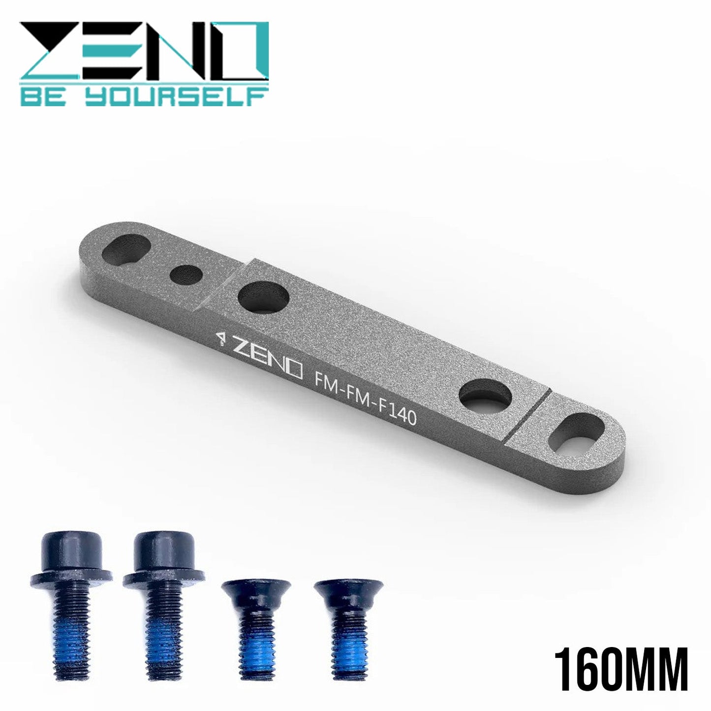 ZENO Cycle Parts Rotor Adaptor for FM Caliper to FM Mount Front - Black