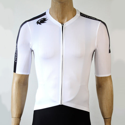 Cyclonus Breakaway Cycling Jersey - Powder White