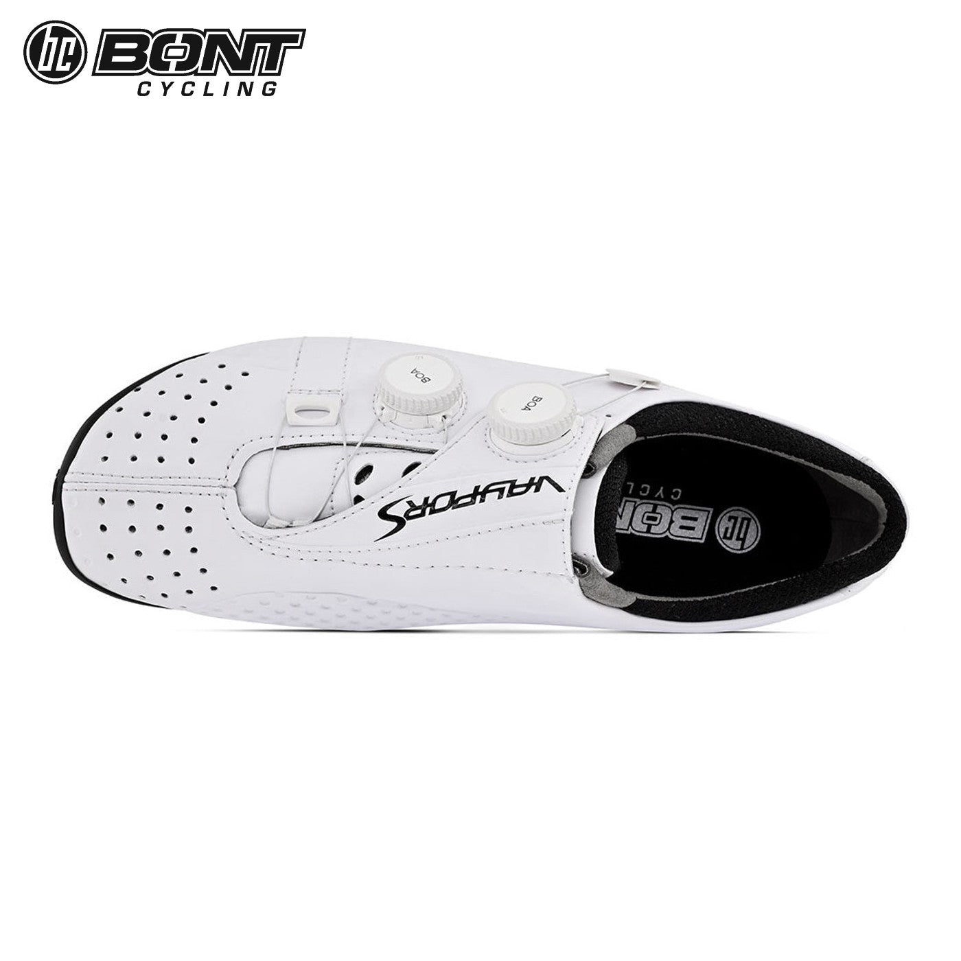 Bont Vaypor S LI2 Carbon Composite / BOA Cycling Shoes - White LI2