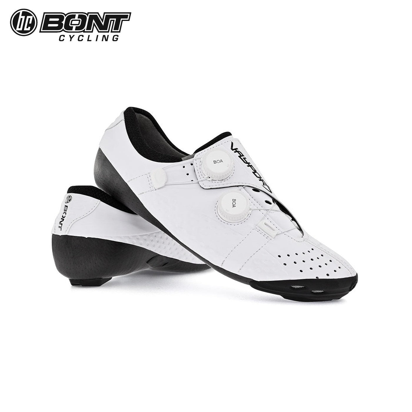 Bont Vaypor S LI2 Carbon Composite / BOA Cycling Shoes - White LI2