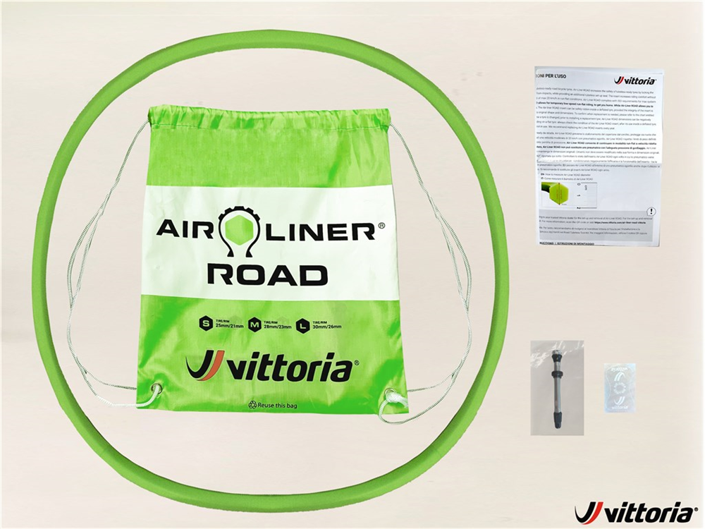 Vittoria Air-Liner Road Tubeless Inserts Puncture Protection Run Flat Capability for Road Bikes