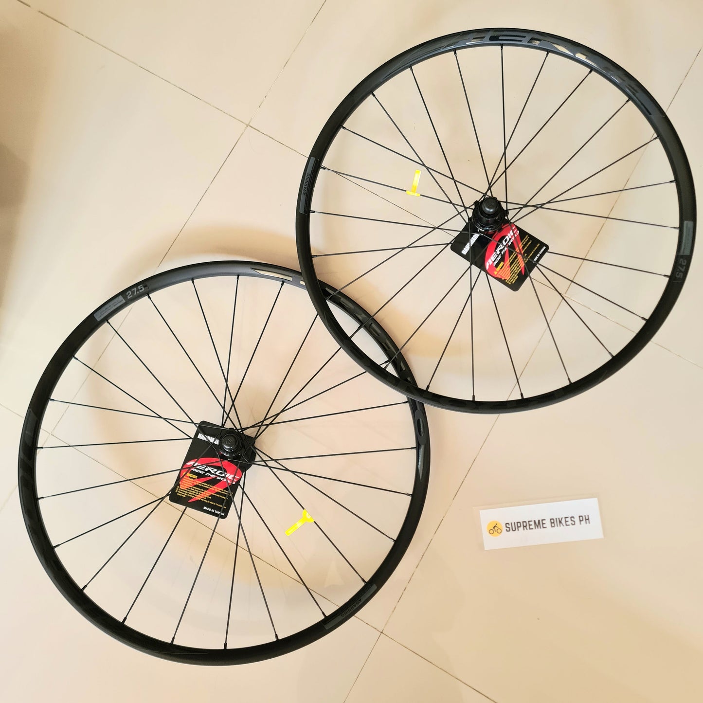 Aeroic Bronco 27.5 MTB / 650b Gravel Wheelset HG Hub Pillar Aero Spokes Straightpull QR/TA