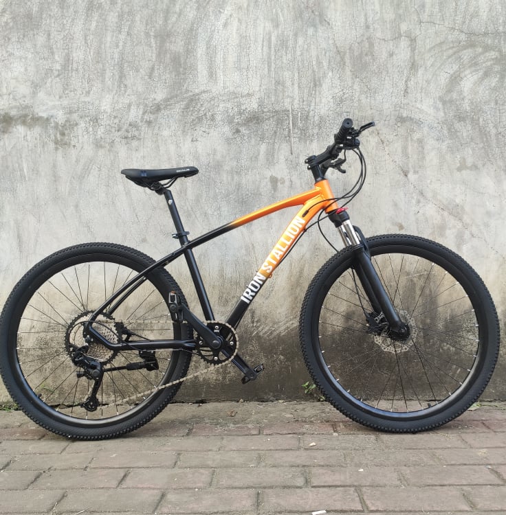 Iron Stallion XC MTB Bike 1x11 Alloy 11-speed 27.5 - Black / Orange