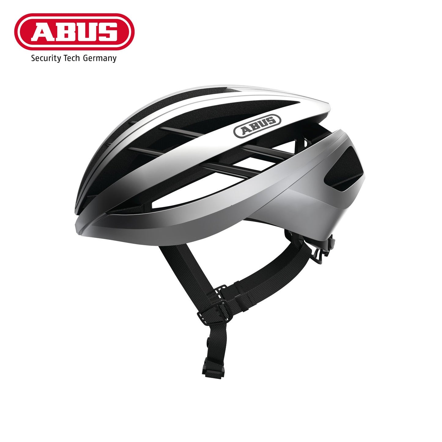 ABUS Road Helmet Aventor Bike Helmet - Gleam Silver