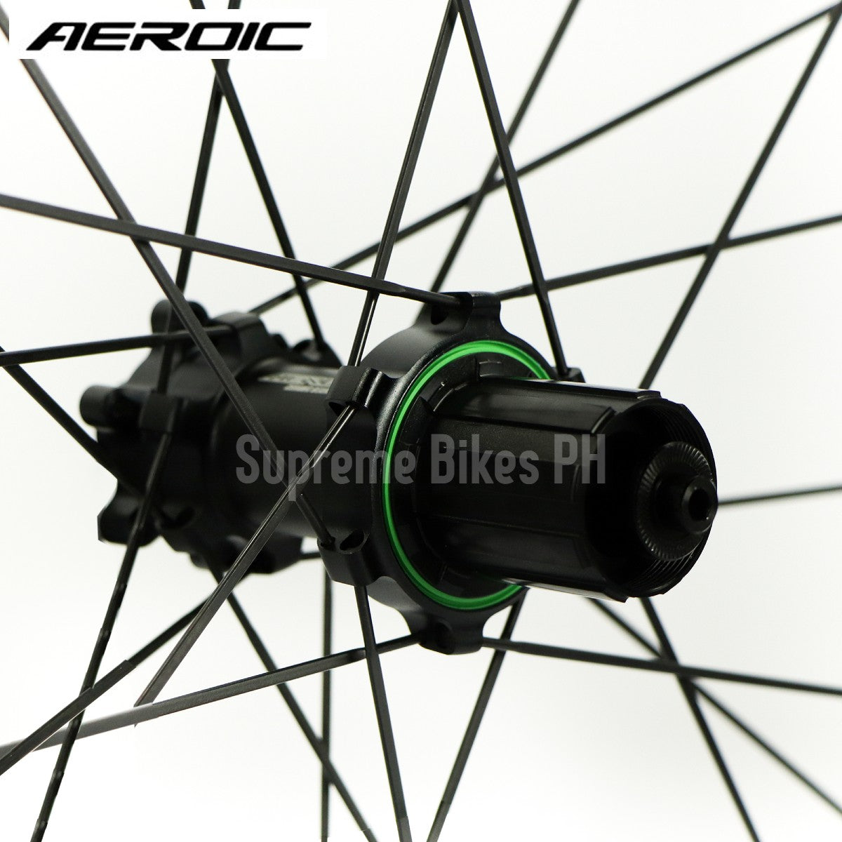 Aeroic Aero 50D Carbon Disc 700c Road Bike Wheelset HG Hub Pillar Spokes QR/TA