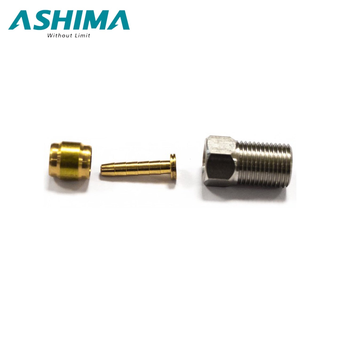 Ashima Hydraulic Fittings Straight Connector - Shimano RT-SH-HEF-ST